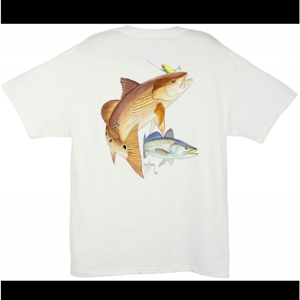 NWT XL Men’s Guy Harvey Redfish Seatrout Short Sleeve T-Shirt